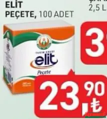 TARIM KREDİ ELİT PEÇETE 100 ADET indirimli fiyat TARIM KREDİ ELİT PEÇETE 100 ADET fiyat ve kampanya bilgisi